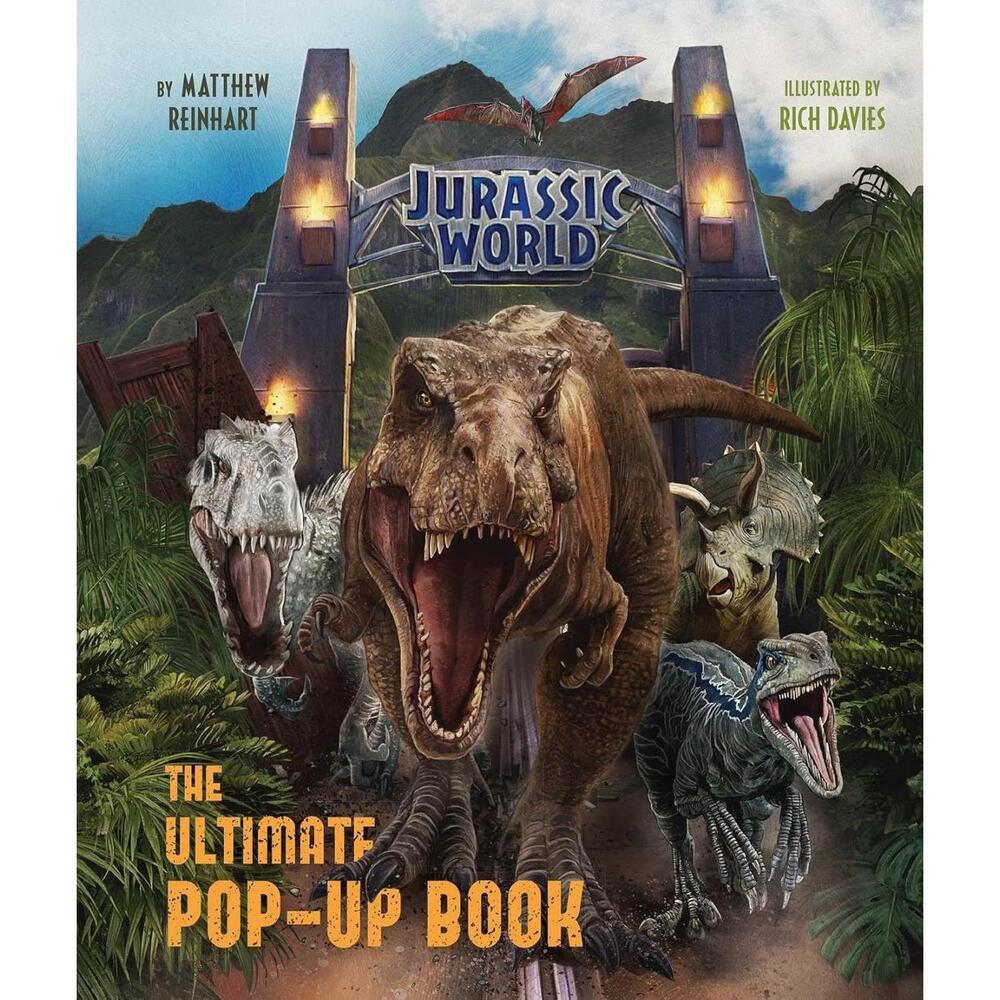 New! Jurassic World: The Ultimate Pop-Up Book Hardcover by Matthew Reinhart Park